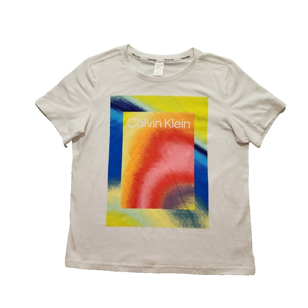 Calvin Klein Women's‎ Top Pride This Is Love Sleepwear Tee Size S QS6822